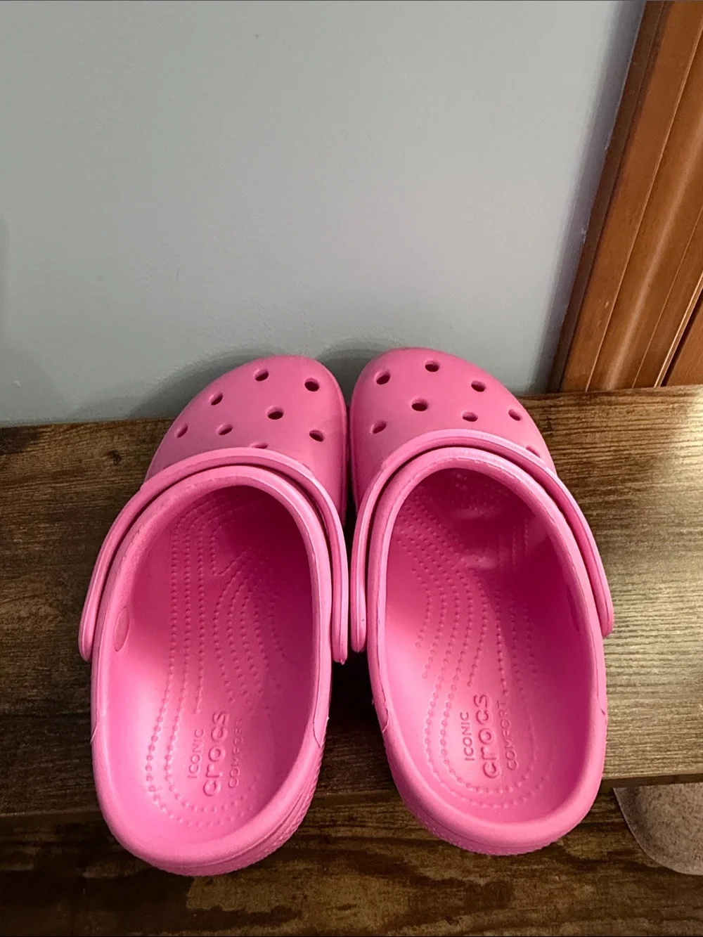 Kids Pink Slip-On Crocks